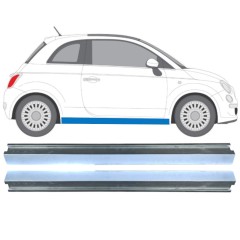 Panel de reparación umbral parte inferior para Fiat 500 2007-2018 / Izquierda+Derecha / Conjunto 16070