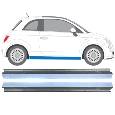 Panel de reparación umbral parte inferior para Fiat 500 2007-2018 / Izquierda+Derecha / Conjunto 16070