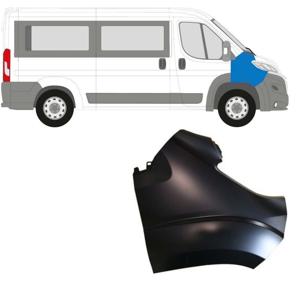 Guardabarro delantero para Fiat Ducato 2014- / Derecho 7426