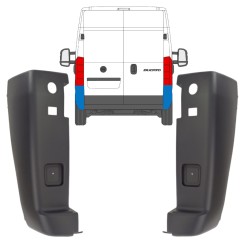 Esquina parachoques trasero para Peugeot Boxer 2006-2018 / Conjunto 14086