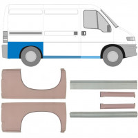 Panel de reparación del umbral + guardabarros trasero para Fiat Ducato Boxer Relay 1994-2006 / SWB / Conjunto 5582