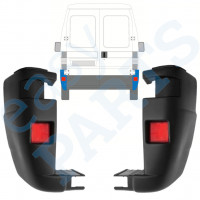 Esquina parachoques trasero para Fiat Ducato 2002-2006 / Izquierda+Derecha / Conjunto 9816