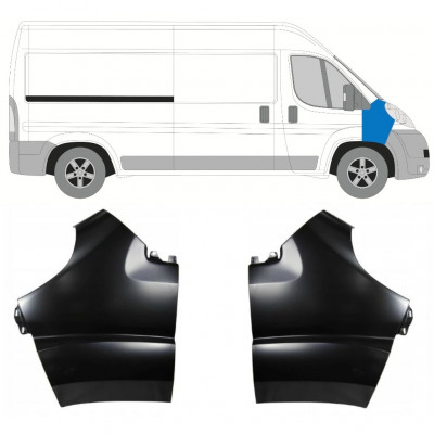 Guardabarro delantero para Fiat Ducato 2006-2014 / Izquierda+Derecha / Conjunto 10045