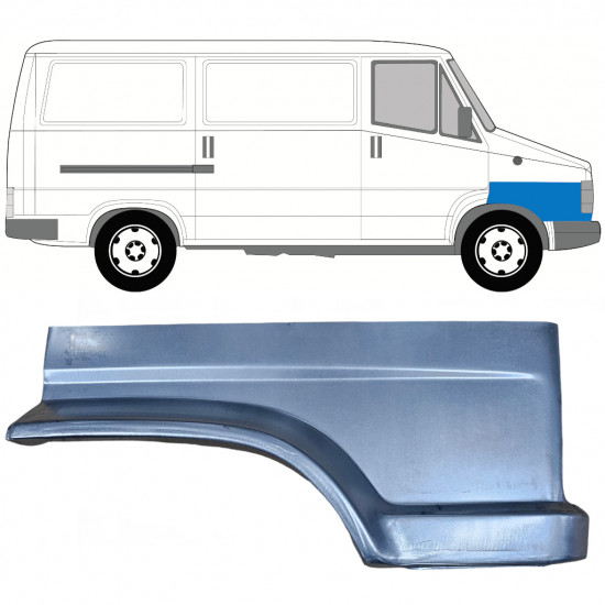 Panel de reparación guardabarros delantero para Fiat Ducato / C25 / J5 1981-1990 / Derecho 7749