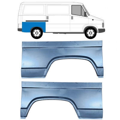 Panel de reparación guardabarros trasero para Fiat Ducato / C25 / J5 1981-1994 / Izquierda+Derecha / Conjunto 6514