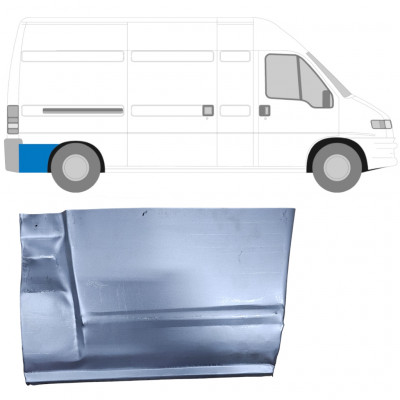 Panel de reparación guardabarros trasero parte trasera para Fiat Ducato Boxer Relay 1994-2006 / Derecho 6483