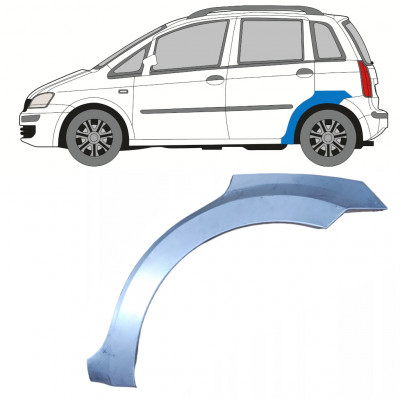 Panel de reparación guardabarros trasero para Fiat Idea 2004-2011 / Izquierda 7352