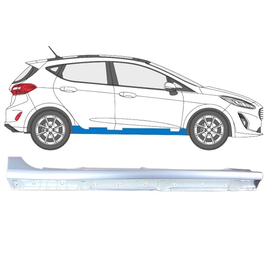 Umbral completo para Ford Fiesta 2017-2023 / Derecho 16265