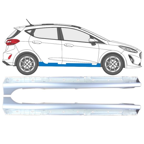 Umbral completo para Ford Fiesta 2017-2023 / Izquierda+Derecha / Conjunto 16268