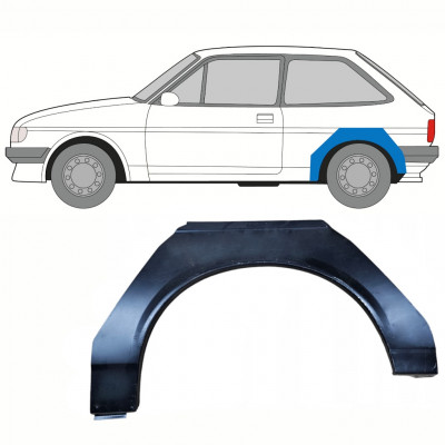 Panel de reparación guardabarros trasero para Ford Fiesta 1983-1989 / Izquierda 8750