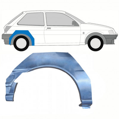 Panel de reparación guardabarros trasero para Ford Fiesta 1989-1995 / Derecho 8745