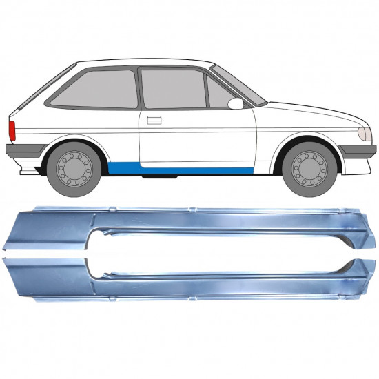 Umbral completo para Ford Fiesta 1983-1989 / Izquierda+Derecha 9719