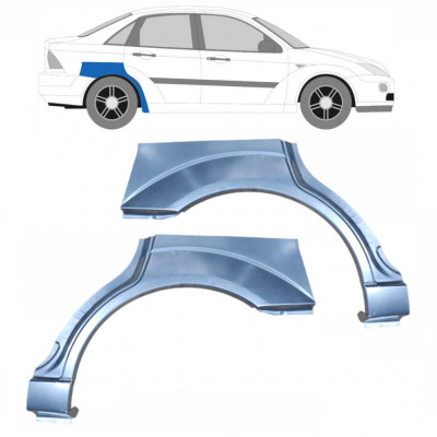 Panel de reparación guardabarros trasero para Ford Focus 1998-2007  / Izquierda+Derecha / SEDAN / Conjunto 6562