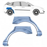 Panel de reparación guardabarros trasero para Ford Focus 1998-2007 / Izquierda+Derecha / Conjunto 6289