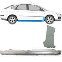 Umbral completo + Panel de reparación guardabarros delantero para Ford Focus 2004-2011 / Derecho / Conjunto 8735