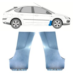 Panel de reparación guardabarros delantero para Ford Focus 2004-2010 / Izquierda+Derecha / Conjunto 9857