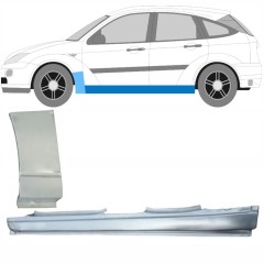 Umbral completo + Panel de reparación guardabarros delantero para Ford Focus 1998-2004 / Izquierda / Conjunto 8734