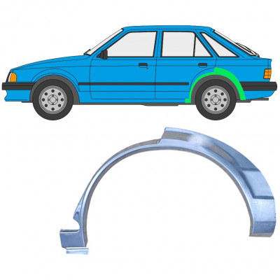 Panel de reparación guardabarros trasero para Ford Escort 1980-1986 / Izquierda 7821