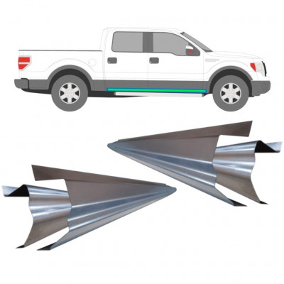 Panel de reparación del umbral interior y exterior para Ford F-150 2008-2014 / Conjunto 11755