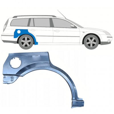 Panel de reparación guardabarros trasero para Ford Mondeo 2000-2007 / Derecho / COMBI 8044