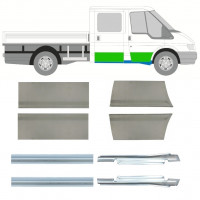 Panel de reparación del umbral y puerta para Ford Transit 2000-2013 / Izquierda+Derecha / Dabina doble / Conjunto 9699