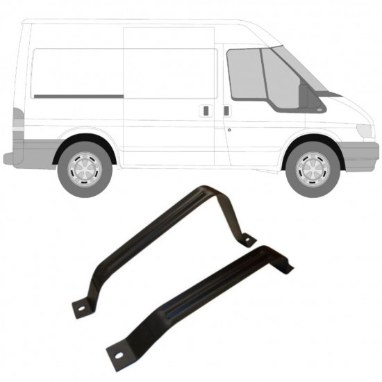 FORD TRANSIT 2000-2013 ABRAZADERAS DEL DEPÓSITO DE COMBUSTIBLE