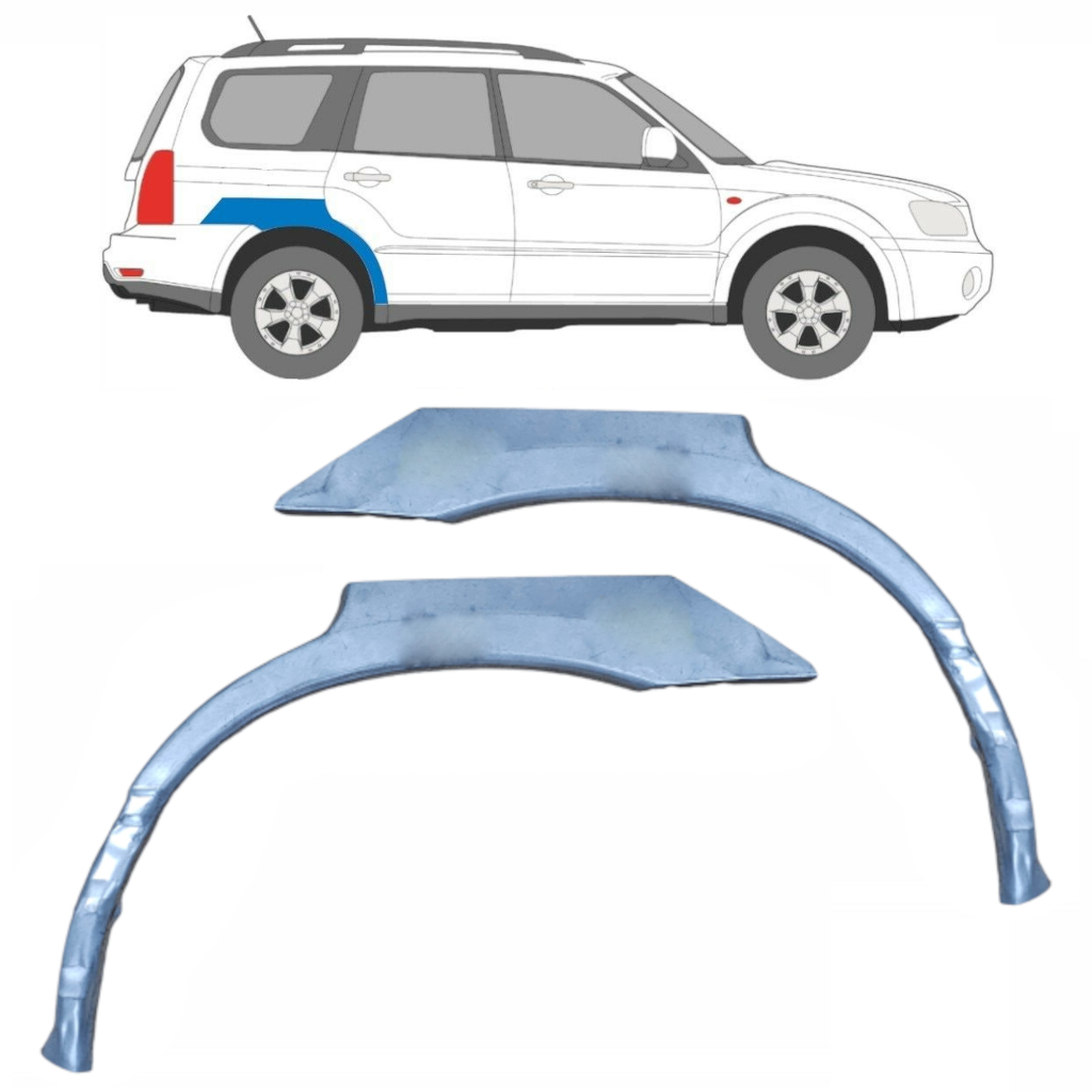 Panel De Reparación Guardabarros Trasero Para Subaru Forester Sg 2002-2008 / Izquierda+Derecha / Conjunto 9209