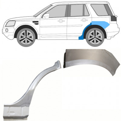 LAND ROVER FREELANDER 2006-2015 PANEL DE REPARACIÓN DEL ALERÓN TRASERO KIT / IZQUIERDA