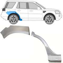 Panel de reparación guardabarros trasero para Land Rover Freelander 2006-2016 / Derecho / Conjunto 8965