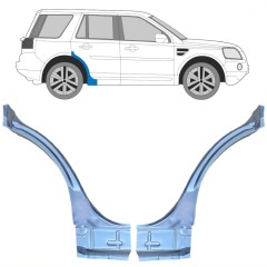 Panel de reparación guardabarros trasero para Land Rover Freelander 2006-2016 / Izquierda+Derecha / Conjunto 10659