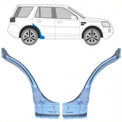 Panel de reparación guardabarros trasero para Land Rover Freelander 2006-2015 / Izquierda+Derecha / Conjunto 10659