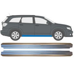Panel de reparación del umbral para Fiat Freemont 2011-2015 / Izquierda+Derecha / Conjunto 15006