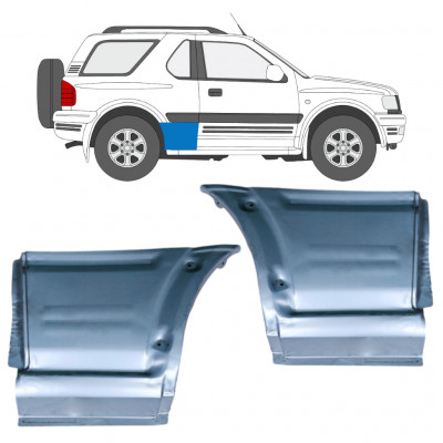 Panel de reparación guardabarros trasero para Opel Frontera B 1999-2002 / Izquierda / Derecho / Izquierda+Derecha / Conjunto 12833