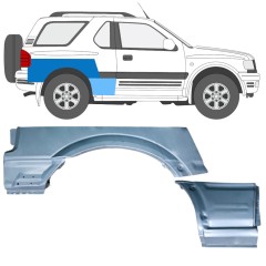 Panel de reparación guardabarros trasero para Opel Frontera B 1999-2002 / Derecho / Conjunto 12837
