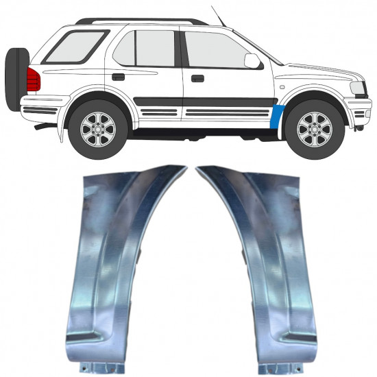 Panel de reparación guardabarros delantero para Opel Frontera B 1999-2002 / Izquierda+Derecha / Conjunto 10946