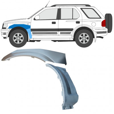 Panel de reparación guardabarros delantero para Opel Frontera B 1999-2002 / Izquierda / Conjunto 11203