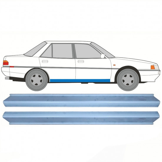 Panel de reparación del umbral para Mitsubishi Galant 1987-1993 / Izquierda = Derecha (simétrico) / Conjunto 10597