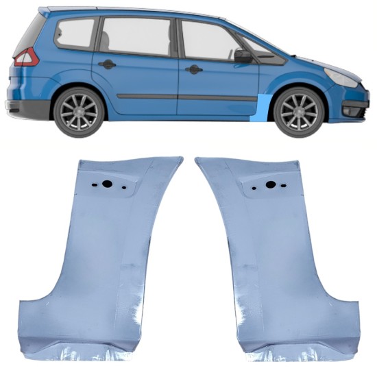 Panel de reparación guardabarros delantero para Ford Galaxy 2006-2015 / Izquierda+Derecha 16180