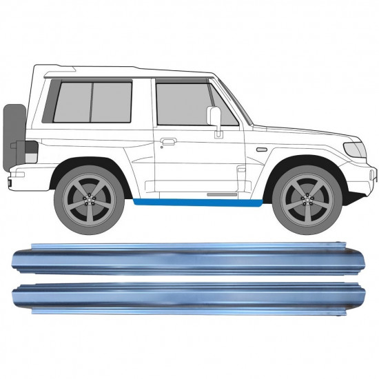 Panel de reparación del umbral para Hyundai Galloper 1991- / Conjunto 11366