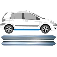 Panel de reparación del umbral para Hyundai Getz 2002-2010 / Izquierda+Derecha / Conjunto 11370