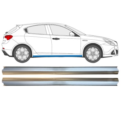 Panel de reparación umbral parte inferior para Alfa Romeo Giulietta 2010-2020 / Izquierda+Derecha / Conjunto 15004