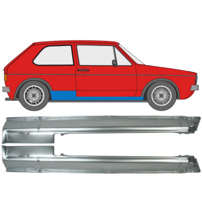 Panel de reparación del umbral para VW Golf 1 1974- / Izquierda+Derecha / Conjunto 9859