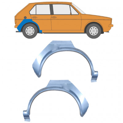 Panel de reparación guardabarros trasero para VW Golf 1 1974-  / Conjunto 12505