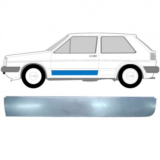 VW GOLF 2 1982- DELANTERO PUERTAS PANEL DE REPARACIÓN / IZQUIERDA