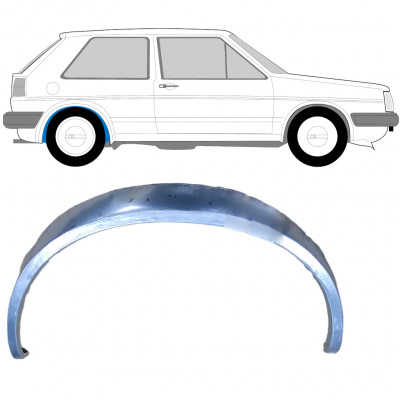 Panel de reparación guardabarros trasero interno para VW Golf 2 1982- / Derecho 7845