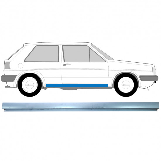 VW GOLF 2 1982-1992 REPARACIÓN DEL UMBRAL / DERECHA = IZQUIERDA