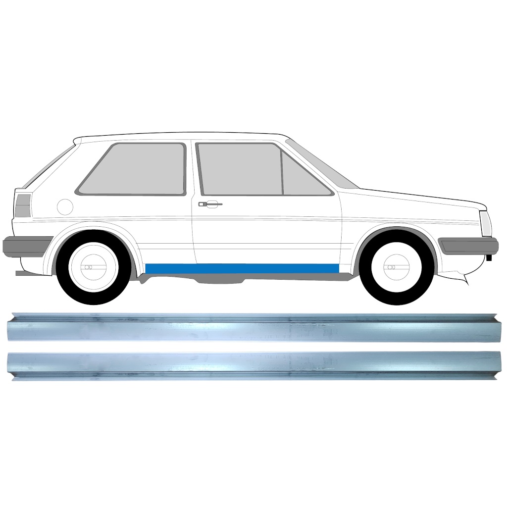 VW GOLF 2 1982-1992 REPARACIÓN DEL UMBRAL / DERECHA = IZQUIERDA / KIT