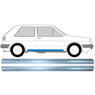 Panel de reparación del umbral para VW Golf 2 1982-1992 / Izquierda = Derecha (simétrico) / Conjunto 11286