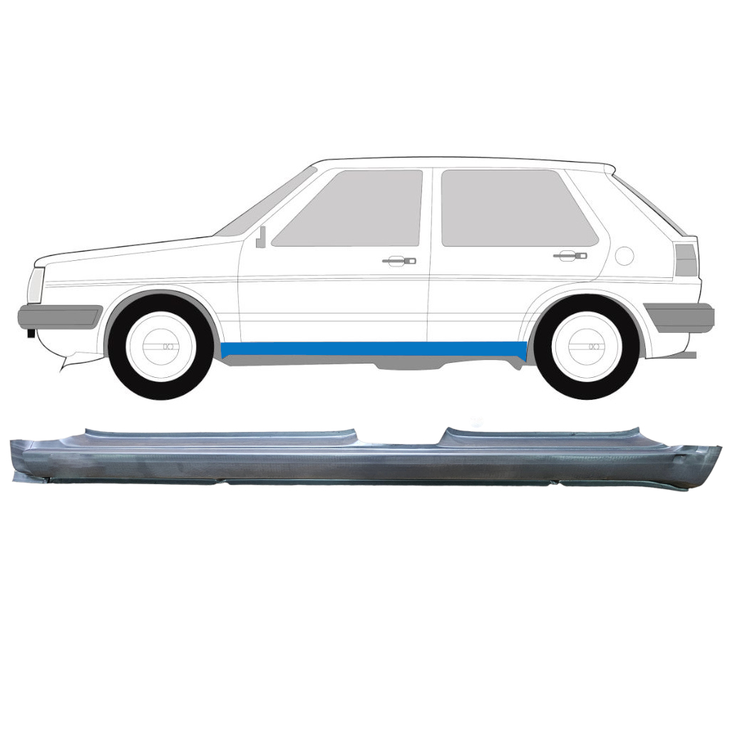 VW GOLF 2 1982- 5 PUERTAS PANEL DE REPARACIÓN DEL UMBRAL / IZQUIERDA