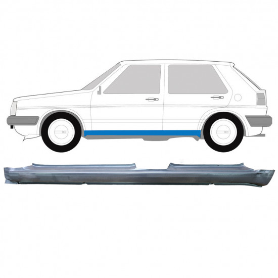 Panel de reparación del umbral para VW Golf 2 1982- / Izquierda 7096